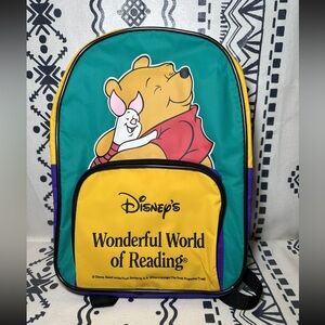 Disney Winnie the Pooh and Piglet Wonderful World of‎ Reading Child's Backpack